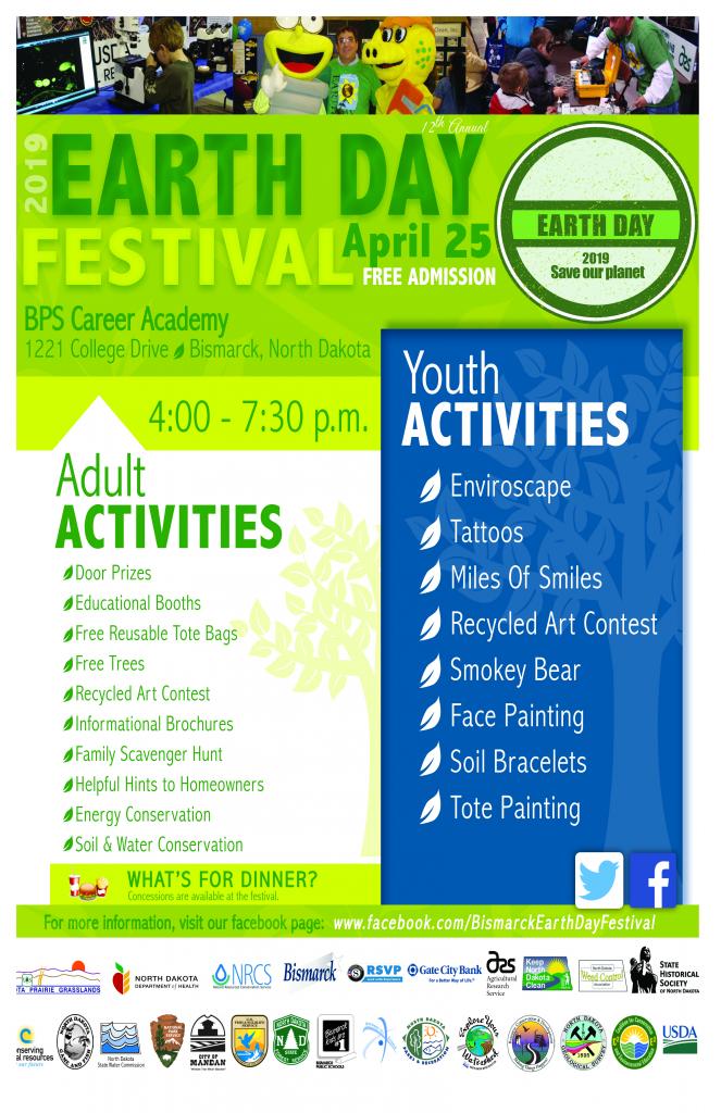 Earth Day Event ND Parks and Recreation Business and Grants